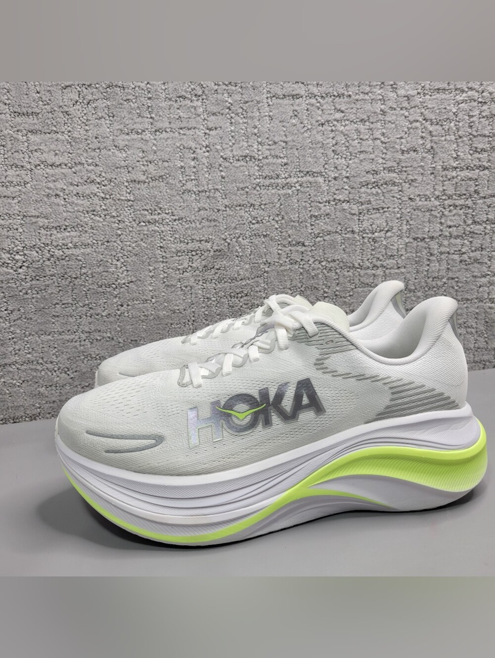 Hoka One One Skyward X2 Women's Size US 8B White / Neon Yuzu Athletic Sneakers